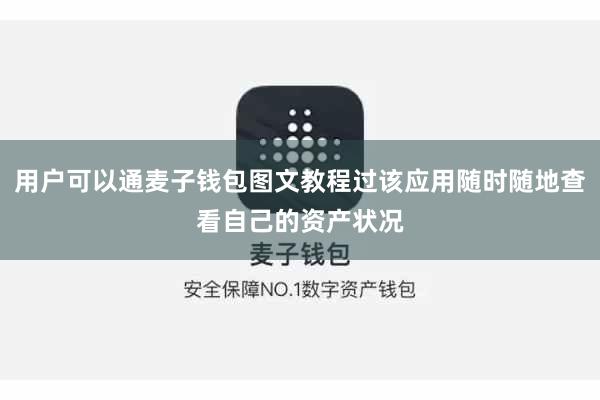 用户可以通麦子钱包图文教程过该应用随时随地查看自己的资产状况