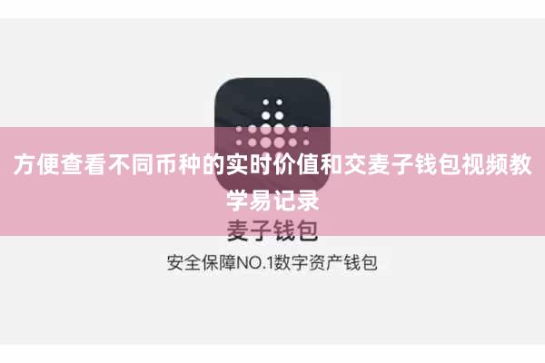 方便查看不同币种的实时价值和交麦子钱包视频教学易记录