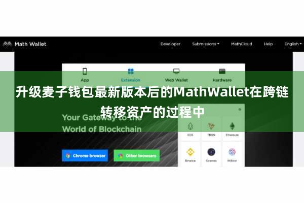 升级麦子钱包最新版本后的MathWallet在跨链转移资产的过程中